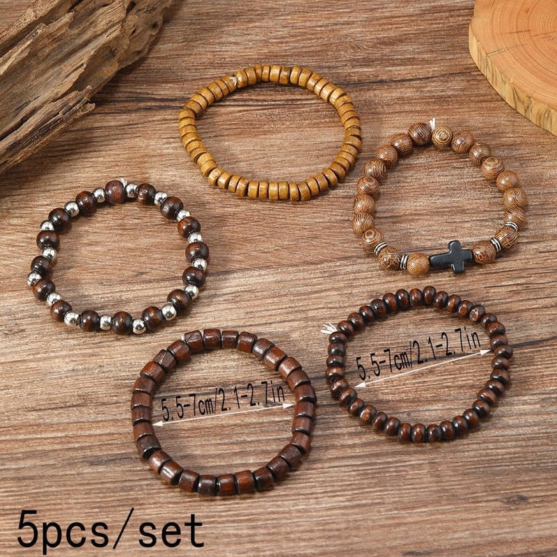 JAVMOO Gothic Bracelet Adjustable Punk Braided Leather Multilayer Grunge Set Bracelets Emo Metal Cuff Wrap Bangles Meaningful Gift - Image 4
